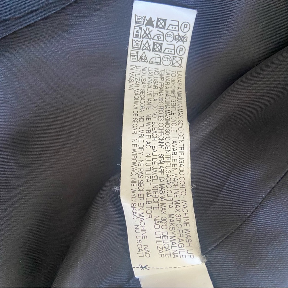 ZARA Wool Blend Coat Medium Taupe Brown Minimalist Single Breasted EUC - Picture 6 of 8